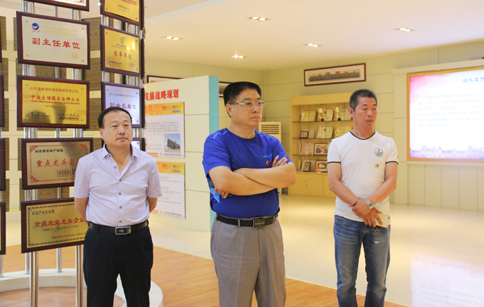 Zibo Tianjia Logistics Co., Ltd. general manager Liu Weizhong visit the group